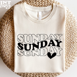 Sonntag SVG PNG PDF, Liebe Sonntag geschnitten Datei, Wochenende Zeichen, Sonntag Shirt Zeichen, Sonntag Funday Zeichen, Zeichen für Cricut, Sofort Download