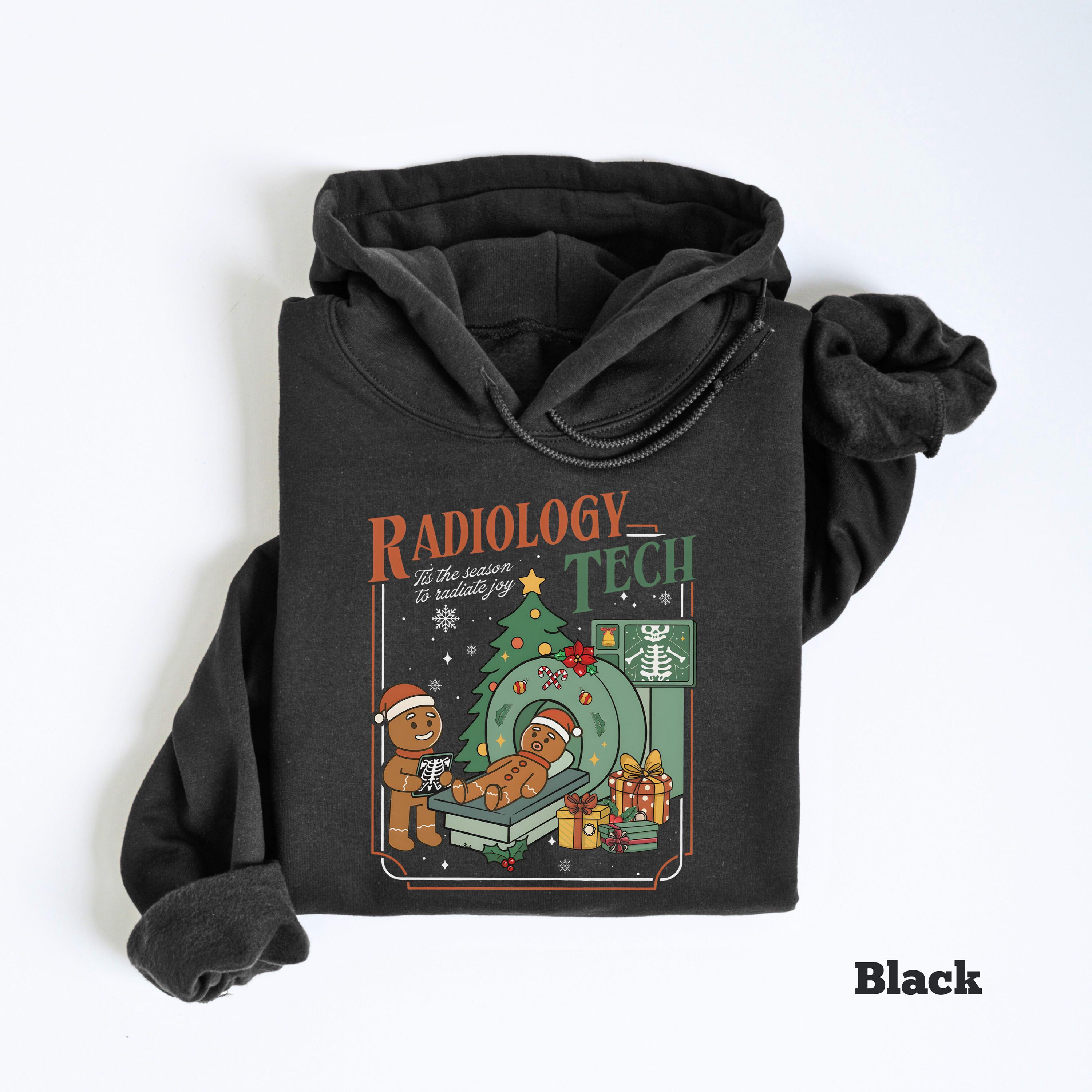 Radiology Christmas Shirt, Gingerbread X-ray Tech Gift, Xmas Radiology ...