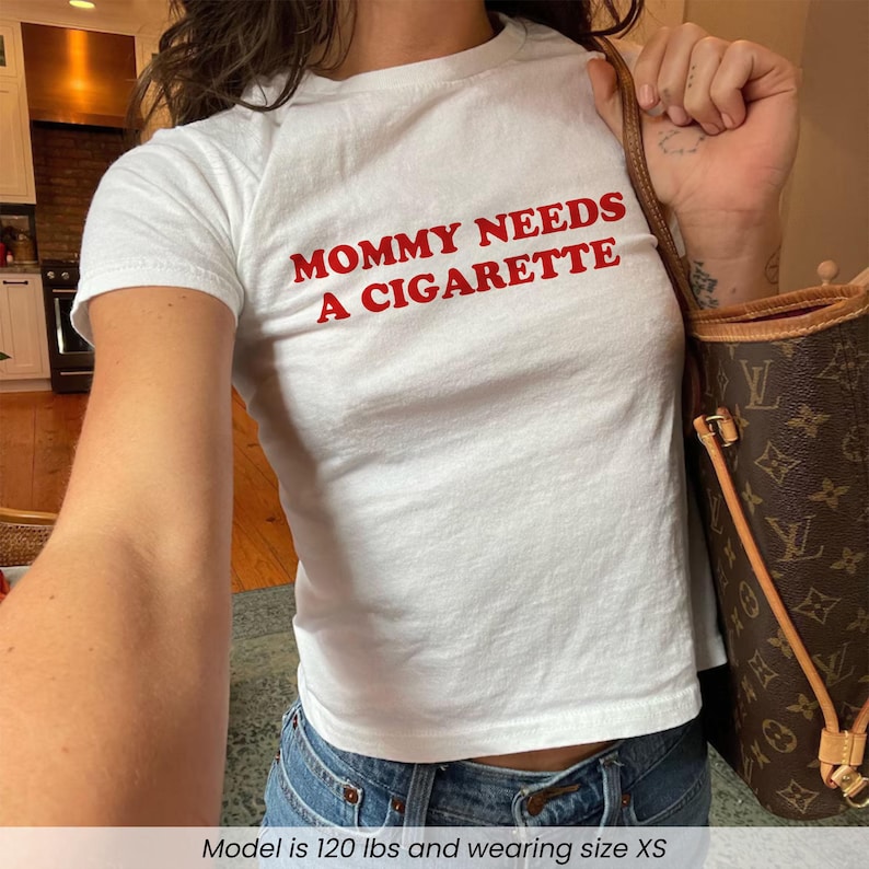 Mommy Needs A Cigarette Baby Tee