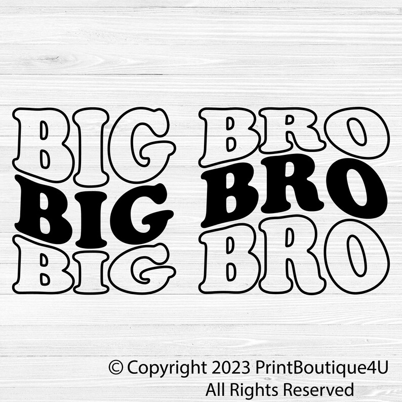 Big Bro SVG PNG PDF Big Brother Svg Baby Announcement Svg Etsy