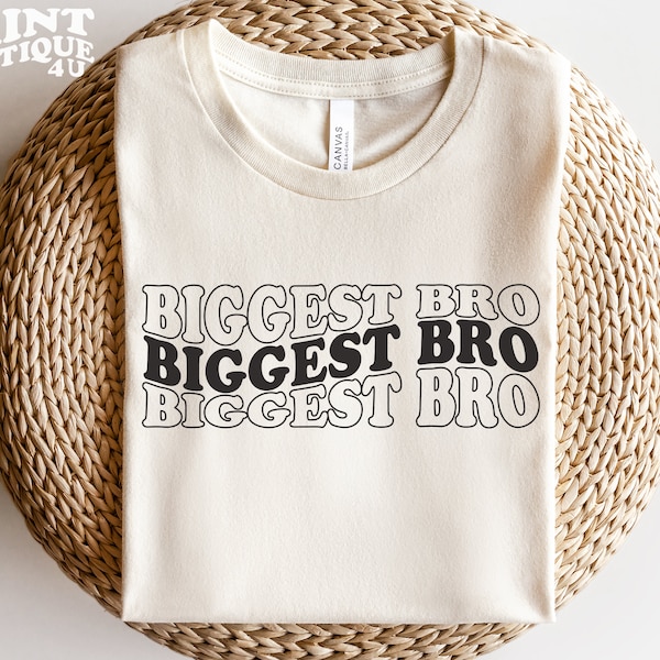 Biggest Bro SVG PNG PDF, Big Brother Svg, Baby Announcement Svg, Siblings Svg, Brothers Svg, Family Svg, Biggest Bro Shirt Cricut