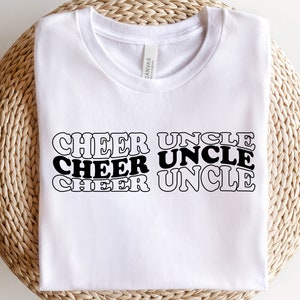 Cheer Uncle SVG Cut File, Cheer Svg, Cheer Uncle Shirt Cricut File, Football Shirt Svg, Cheerleading Svg, Uncle Svg, Digital Download
