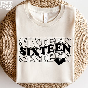 Sechzehn Geburtstag SVG PDF PDF, Sechzehn Geburtstagskind Geburtstagskind Shirt Geburtstagskind Geburtstagskind Geburtstagskind Geburtstagskind