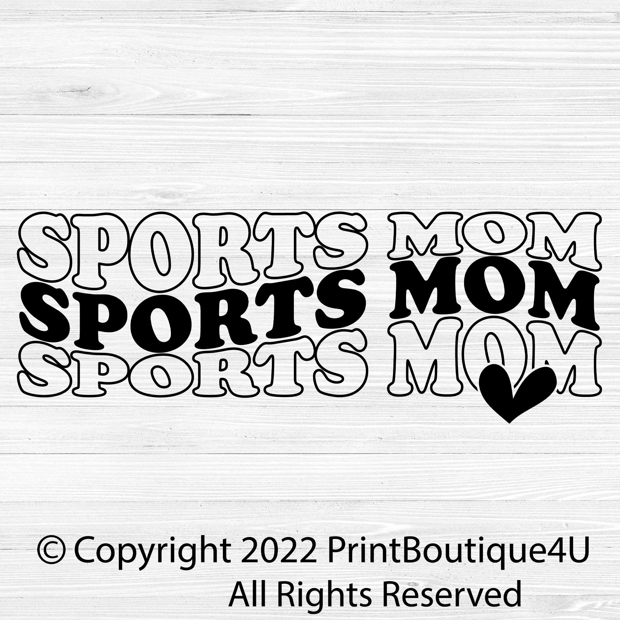 Sports Mom SVG File Instant Download Sports Svg Soccer Mom Etsy