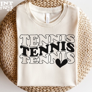 Tennis SVG PNG PDF Datei Sofortiger Download, Liebe Tennis SVG, Tennis Shirt SVG, Tennis Cut File, Shirt Cricut