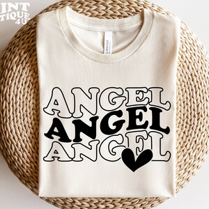 Angel SVG PNG PDF, Cute Svg, Heart Svg, Svg Files For Cricut, Cute Angel Svg, Instant Download
