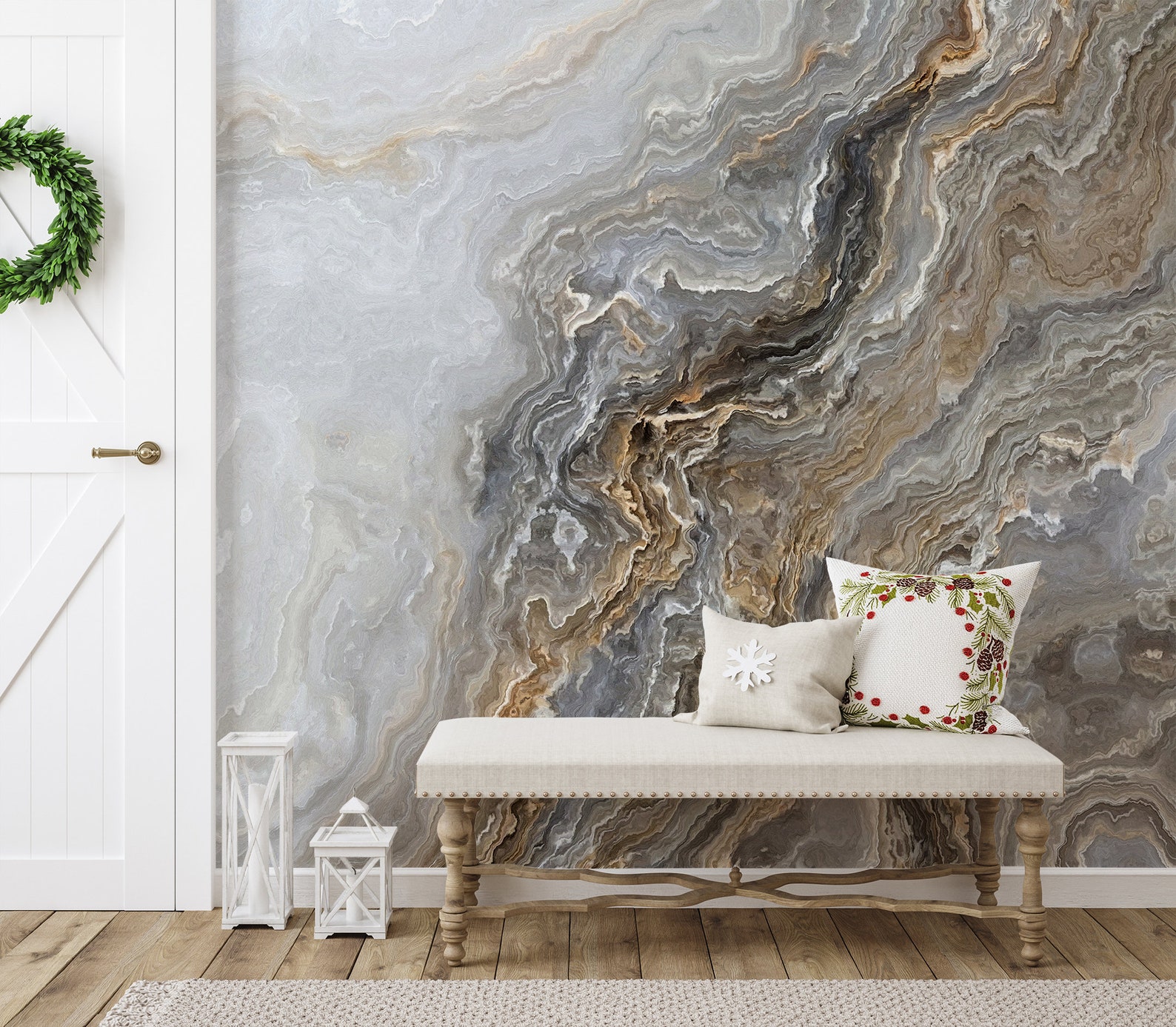 Marble Design Wallpaper, Peel and Stick Marble Wallpaper, Removable