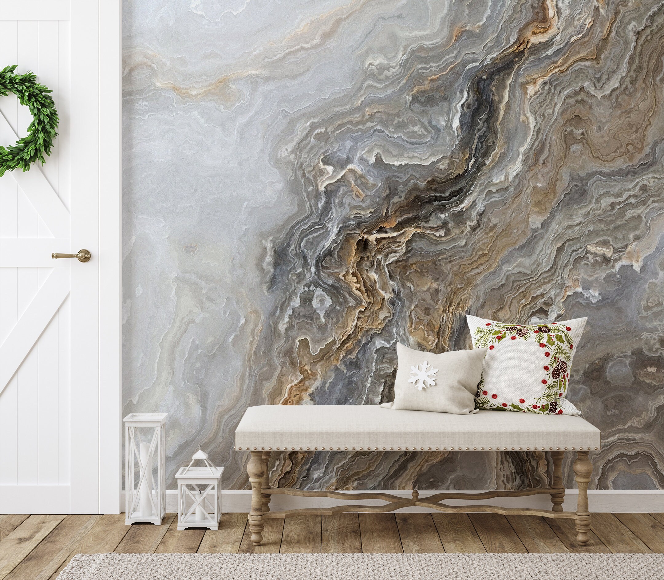Marble Design Wallpaper, Peel and Stick Marble Wallpaper, Removable