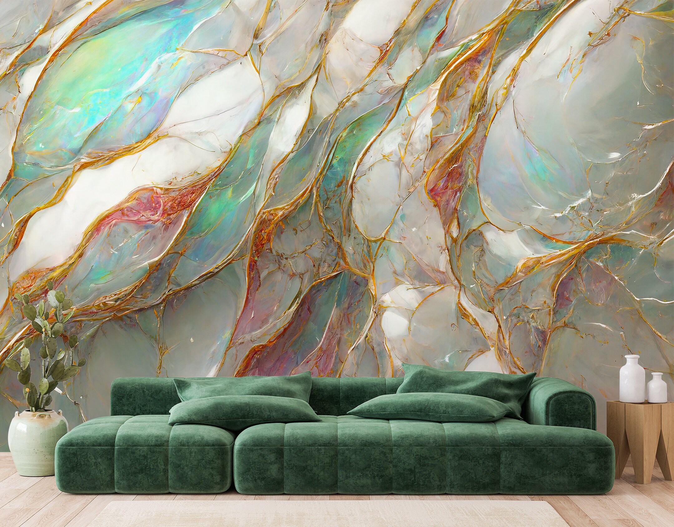 Abstract Marble Wallpaper Peel and Stick Marble Wallpaper Etsy