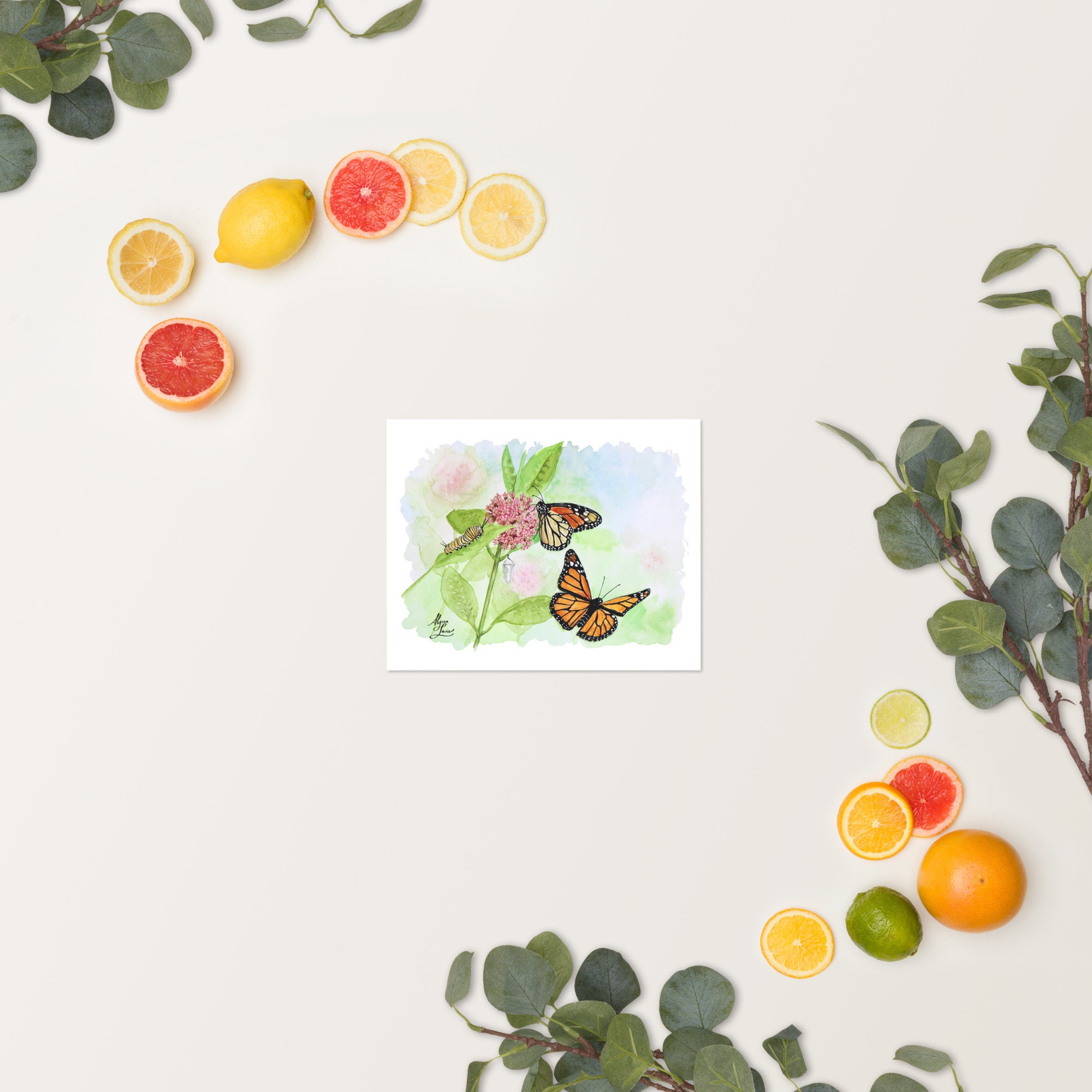 Monarch Butterfly Watercolor Print - Etsy