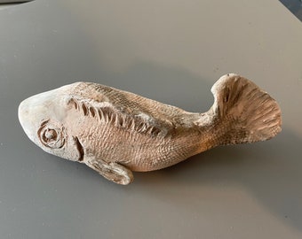 Terracotta sculpture - Glutonous fish