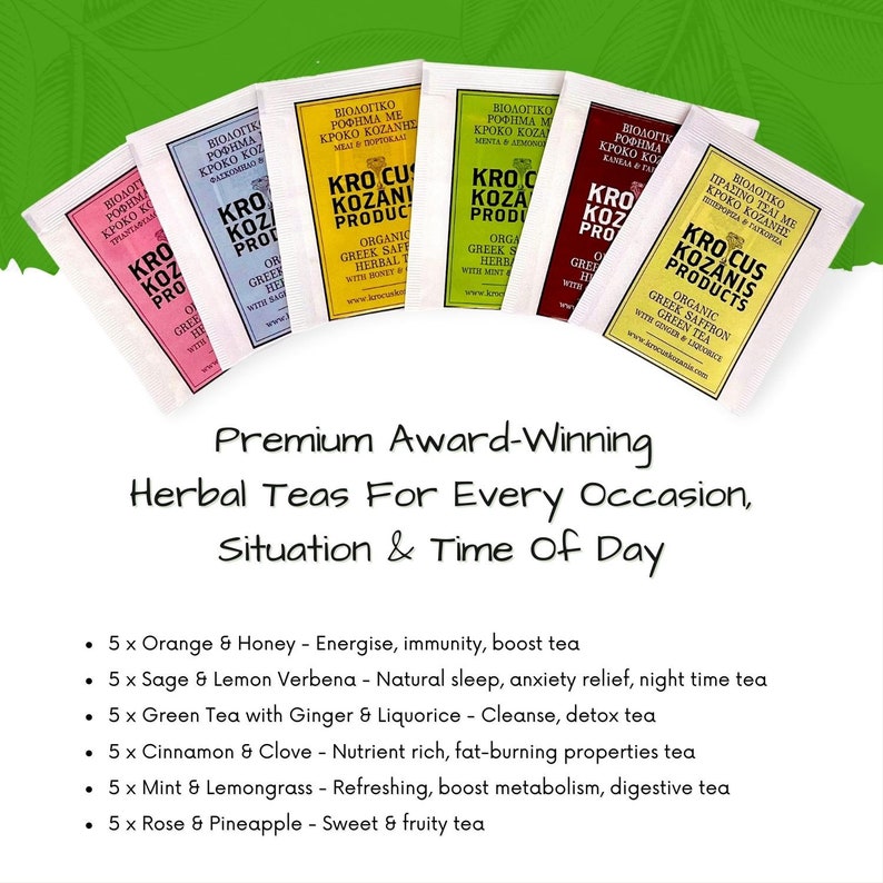 Luxury Tea Gift Set Herbal Tea Gift Set Premium Herbal Tea Etsy