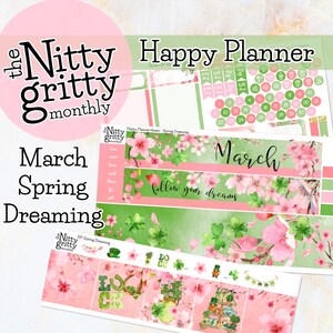 Marzenia o marcu i wiośnie - The Nitty Gritty Monthly - Happy Planner Classic