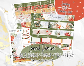 December Cozy Night Christmas - Laurel Denise Planner stickers - Portrait, Mini, Vertical, Horizontal and Project