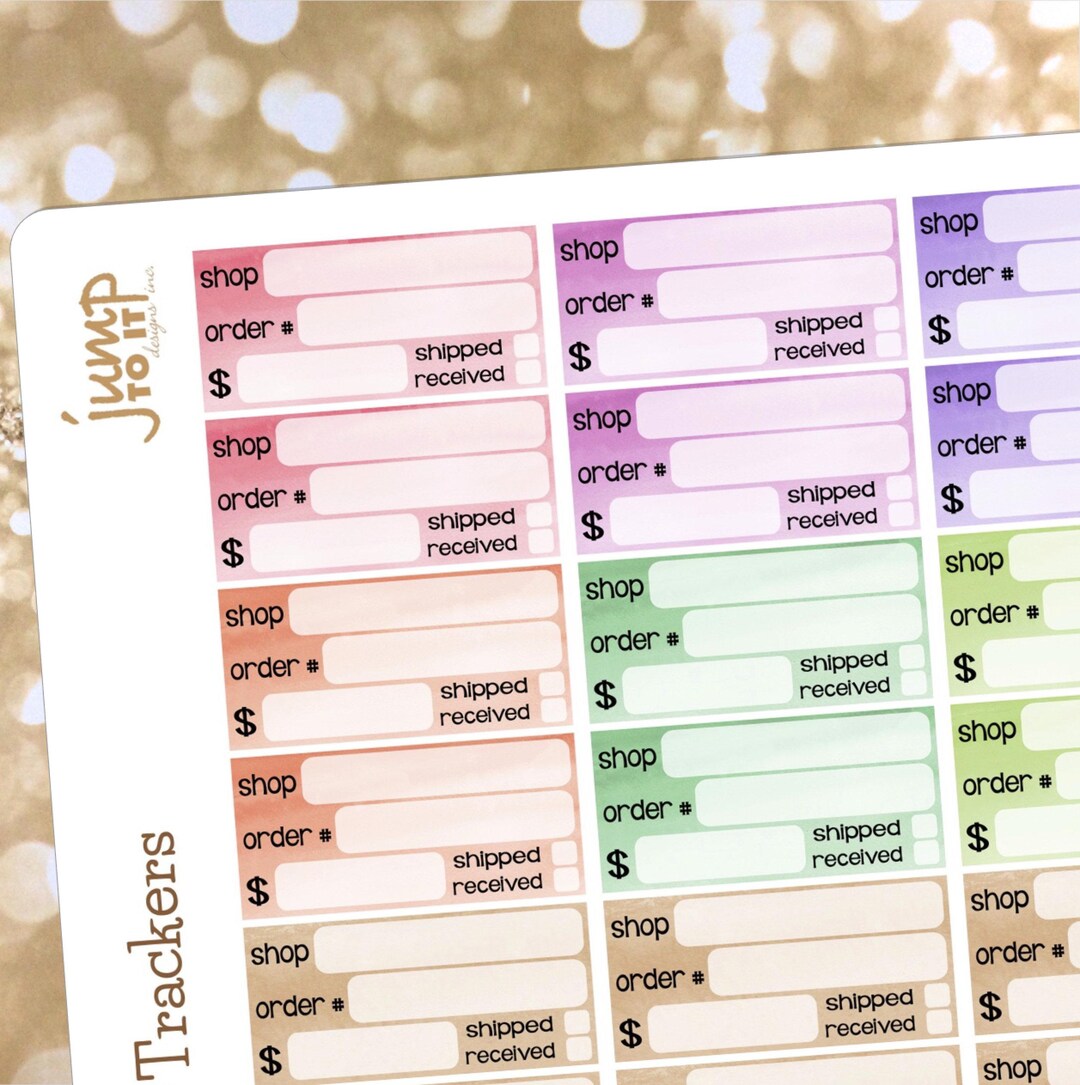 Order Tracker Planner Stickers (R-116) - Etsy