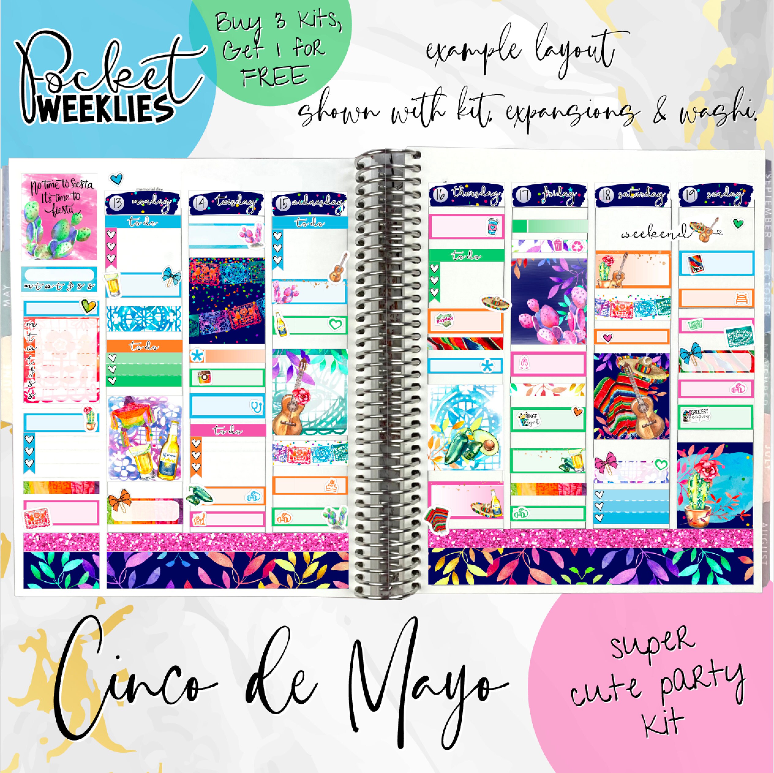 Tropical Oasis Weekly Mini Kit, Paradise, Summer Planner Sticker