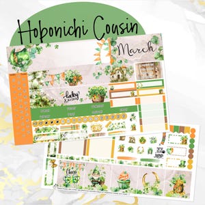 Marzenia o koniczynie w marcu Hobonichi Cousin A5 miesięcznik