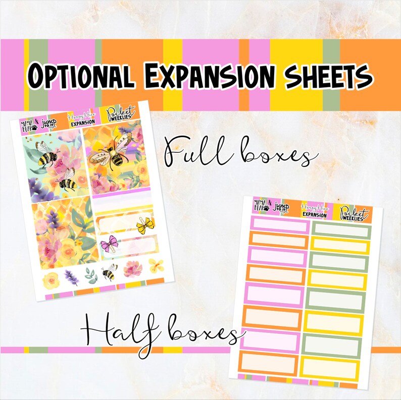 Honey Hive - POCKET Mini Weekly Kit Planner Stickers - Etsy
