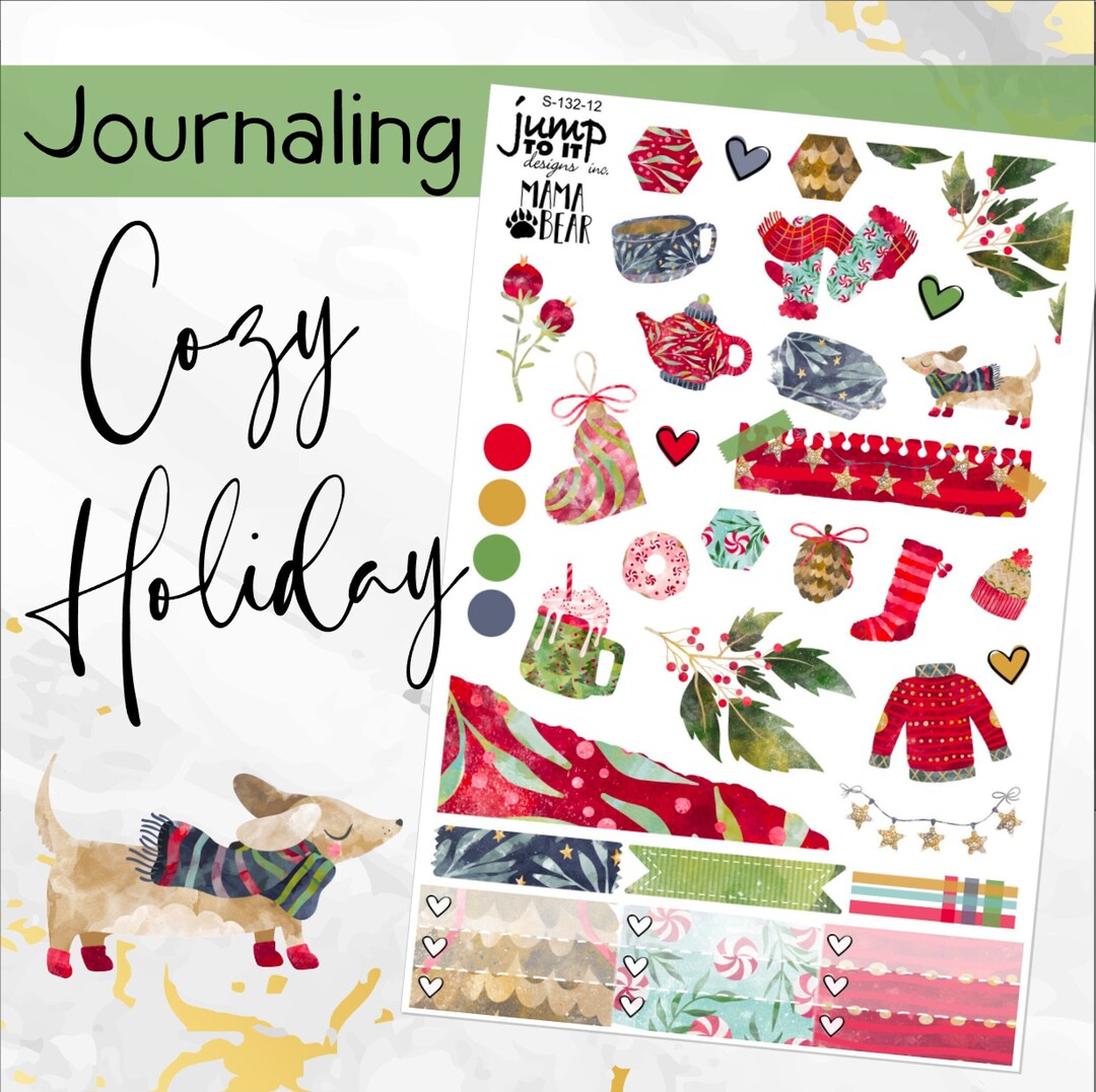New Release Cozy Holiday JOURNAL Sheet Planner Stickers - Etsy