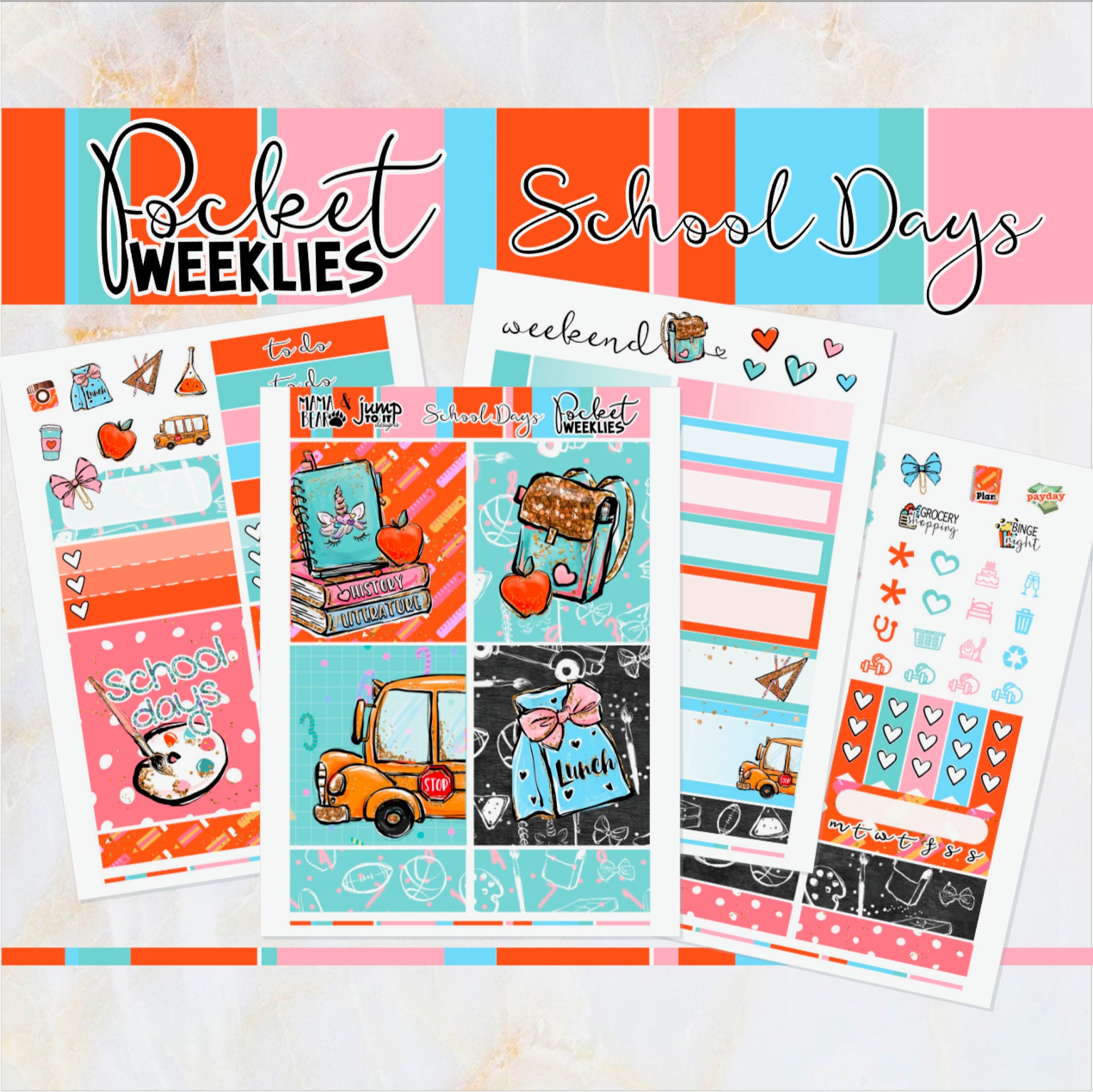 GOOD VIBES Print Pression PP Weeks Kit Mini Kit Planner Stickers Foiled  Stickers 