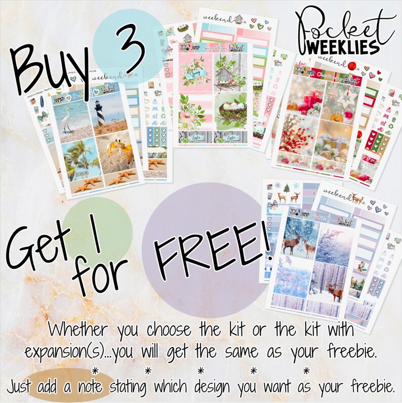 Pink Sands - POCKET Mini Weekly Kit Planner Stickers - Etsy
