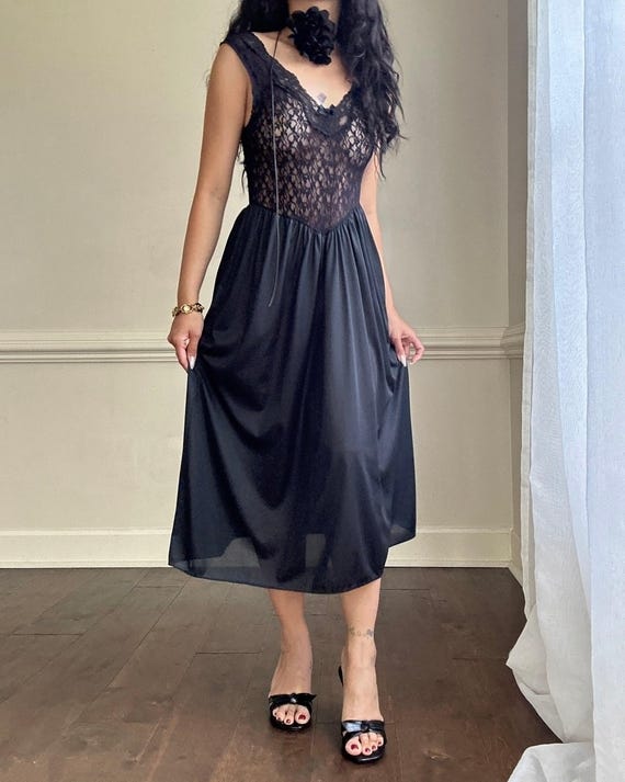 Buy Dark Feminine Sheer Lace Bodice Midi Dress (size S) Online in India - Etsy Buy Dark Feminine Sheer Lace Bodice Midi Dress (size S) Online in India - Etsy