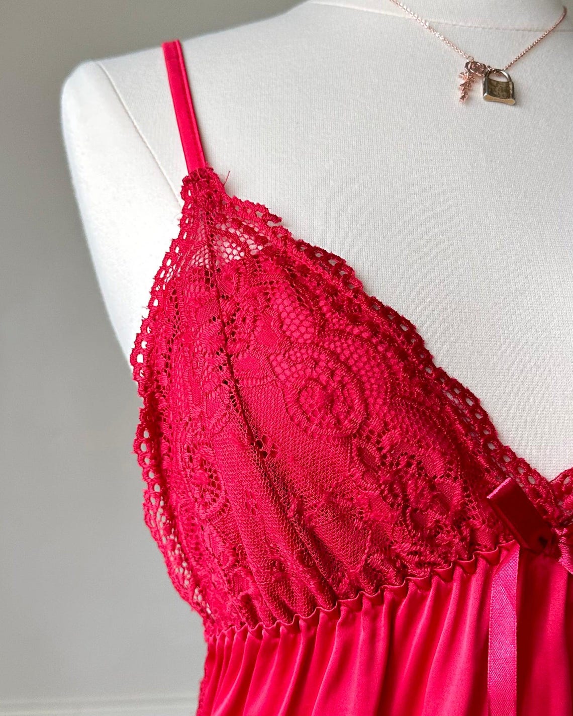SAMPLE Ridley Red Satin Slip Skirt