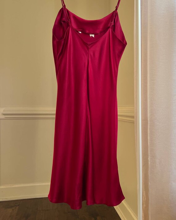 Victoria’s Secret Ruby Red satin slip dress - image 6