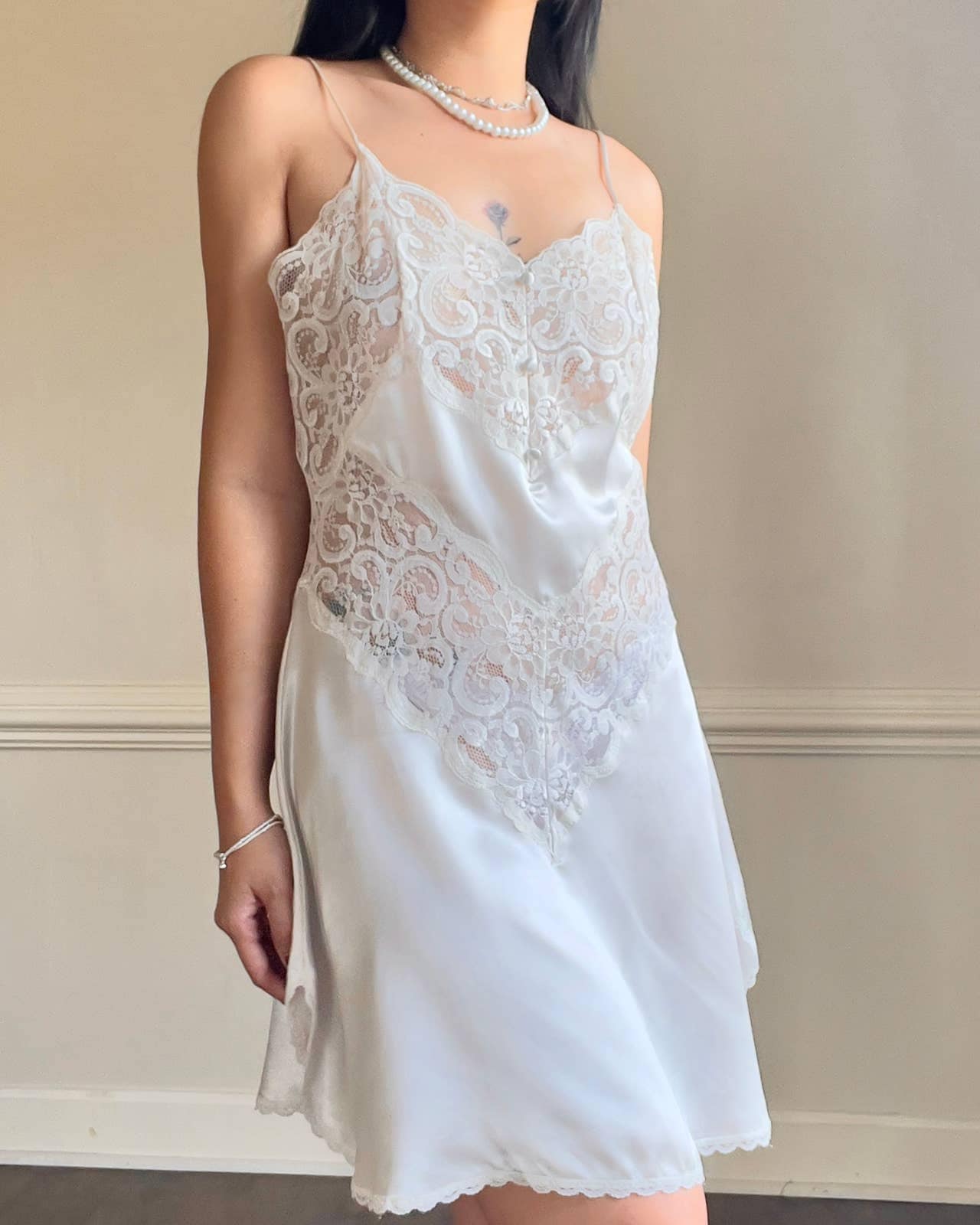 Laetitia Pearl Silk Slip