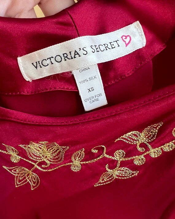 Victoria’s Secret Ruby Red satin slip dress - image 5