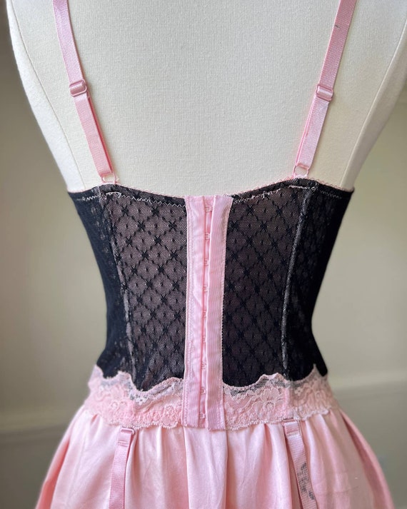 Modern babydoll black and pink corset - image 3