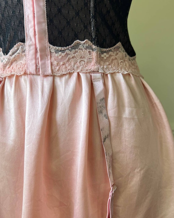 Modern babydoll black and pink corset - image 4