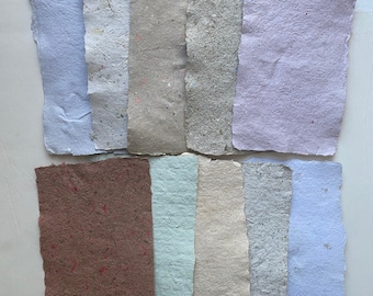 Handmade Paper: 10 Sheets Craft Supplies