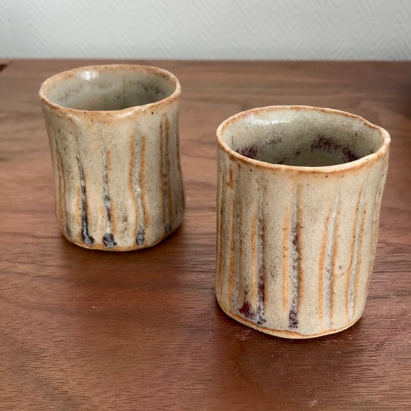 lot de 2 tasses à café espresso en céramique émaillée, ESPRESSO