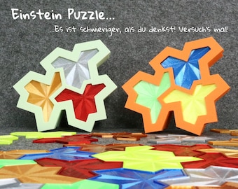 Einstein Tiles Puzzle Set - &quot;Hat&quot; Tile - Brain Teaser - Monotile Puzzle - Individually or as a Set