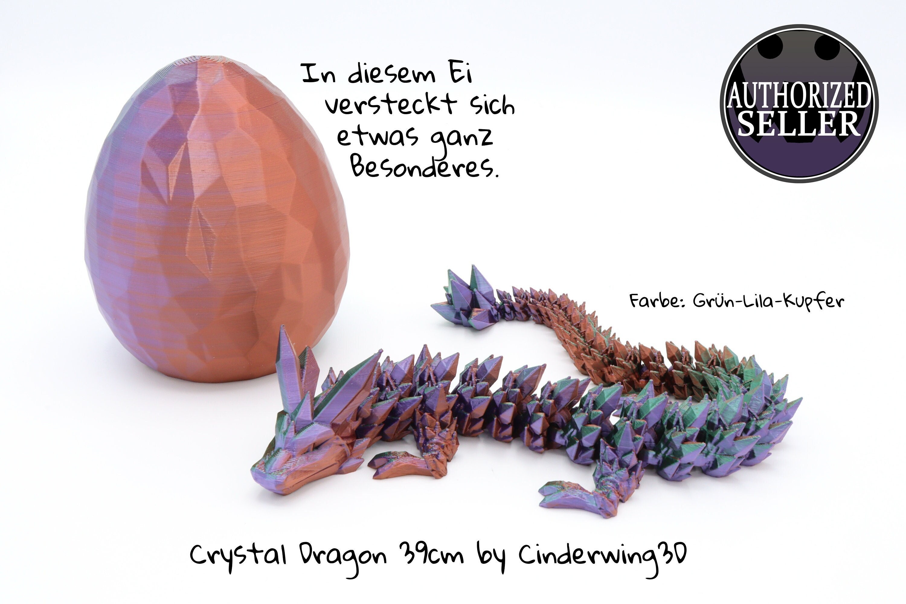 Dragon Articulé Dans œuf Rainbow - Impression 3D Française, Jouet Fidget Et Décoration