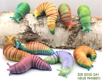 Snail Flexi Color Edition unique - 3D print - Fidget Slug - Small gift - Desk toy - Decoration - Articulated snail
