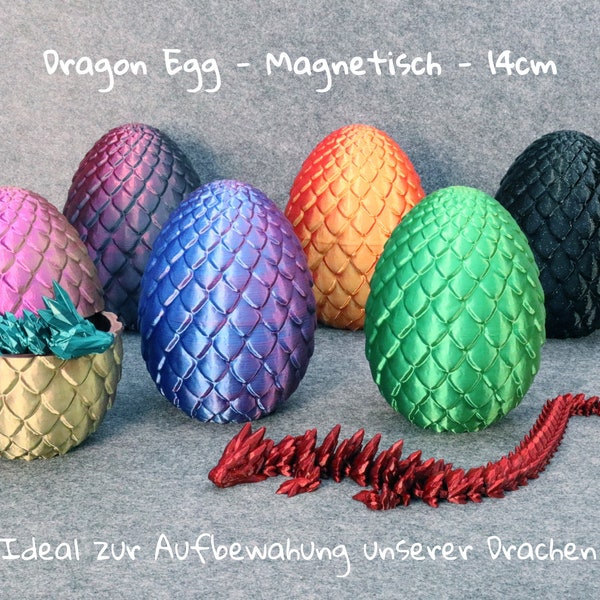 Drachen Ei Magnetisch - Geschenkverpackung für unsere Drachen - Höhe 14cm