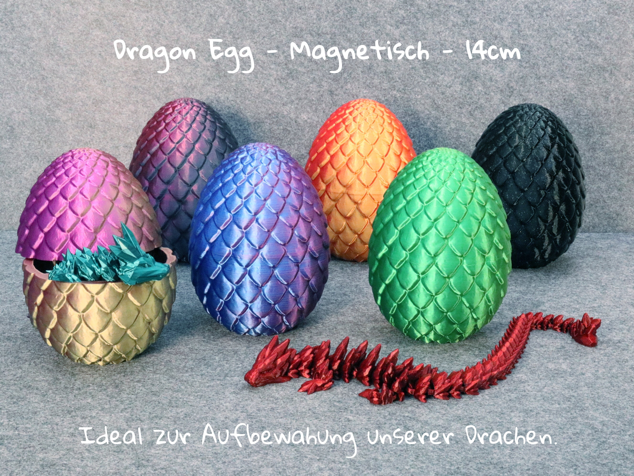Dragon Egg Magnetic - Gift Packaging for Our Dragons - Height 14