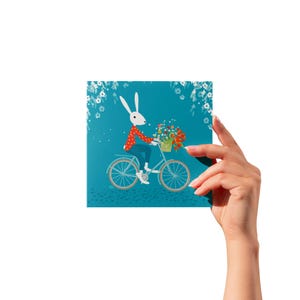 Postkarte "Fruhlingsbote" by Lisa Sanders
