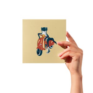 Postkarte "Doc Mårten trägt Converse" by Lisa Sanders