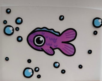 1 iron-on patch "Baby Fish" by Finni Sanders