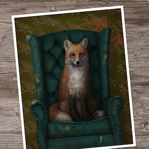 Early Fox Catches a Buzz | Art Print