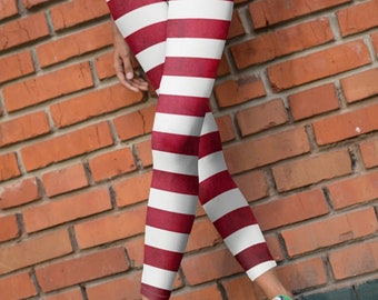 Candy Cane Tights - Etsy