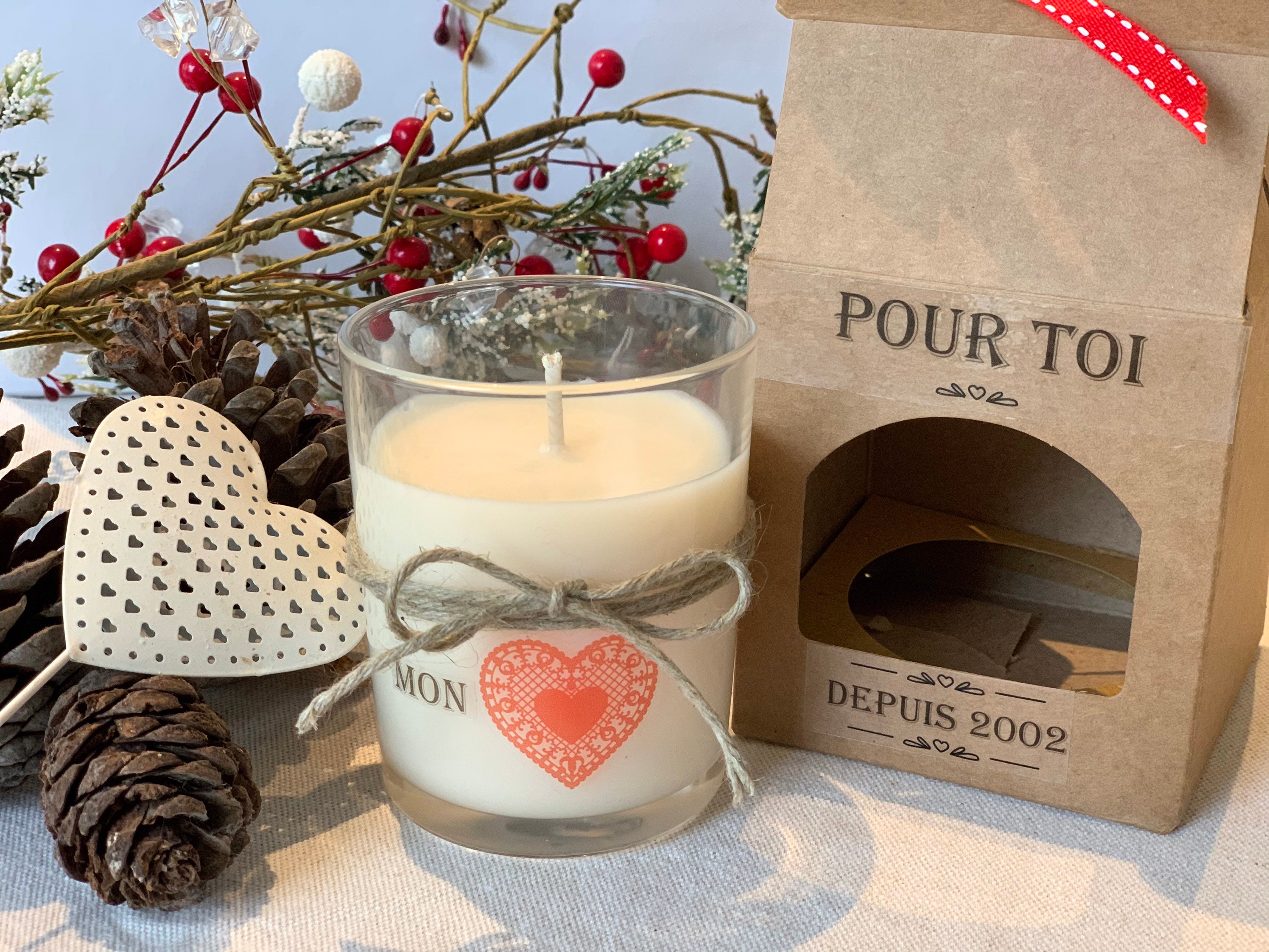 Bougie Cadeau Personnalisable