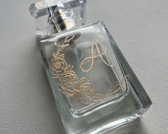 Custom Engraved Mini Perfume Bottle: Travel Sized, Wedding Keepsake for Bridesmaids, Mothers or Grandmothers