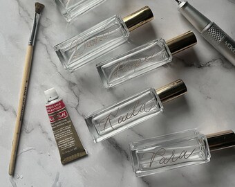 Engraved Mini Perfume Bottle 30ml: Personalized Bridesmaid, Wedding, Mother Gifts