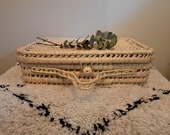 Handmade rattan suitcase