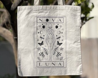 NOVA LUNA Printed Organic Cotton Reusable Bag