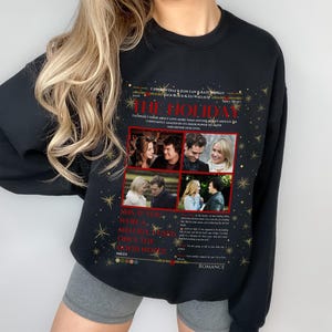 The Holiday Sweatshirt, Jude Law, Christmas Soul, Holiday movies Party, Gift for Her, Gift for Him, Xmas Romance gift, Kate Winslet